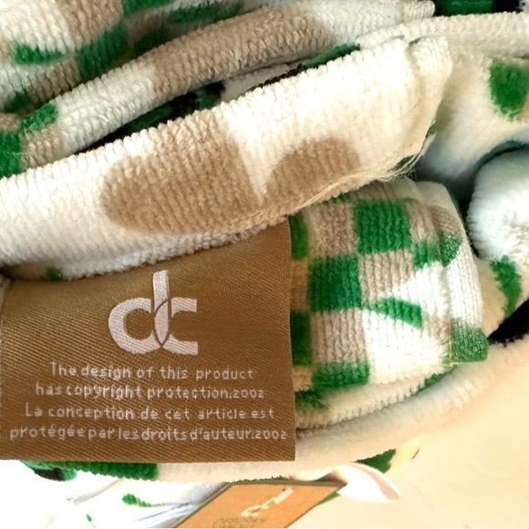 Shamrock Cotton Velour Bathroom Hand Towels Set of 2 NEW WITH TAGS - Picture 5 of 6